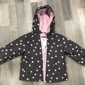 Carter's 3T Grey w/ Pink Dots inside pink F/S